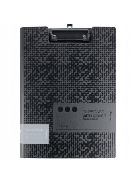 Planšete ar vāku A4, UV laka, Berlingo Double Black