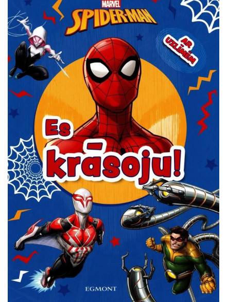 Spider-Man. Es krāsoju! Ar uzlīmēm. Marvel
