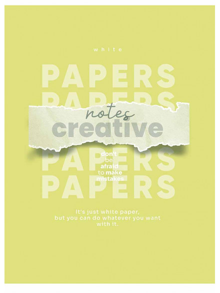 Klade mīksts vāks A5 48lp # lamināts Notes creative