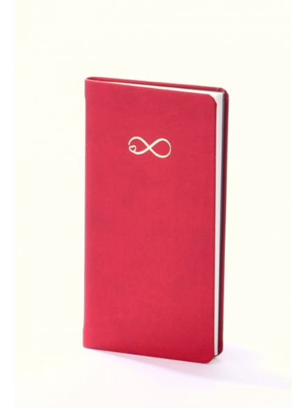 K/2026 Kabatas kalendārs LADY SOFT, mākslīgā āda, sarkans