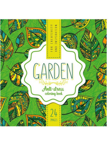 Krāsojamā grāmata FRESH  200*200mm, 12lp Garden (dizains 19176)