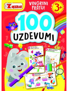 100 uzdevumi. Vingrini prātu! 3+. Zaķēns Ziķeris