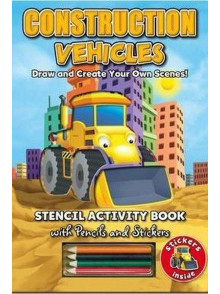 Stencil Book - Construction  Vehicles