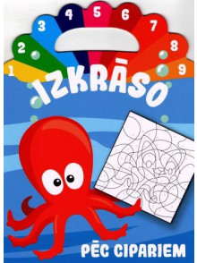 Izkrāso pēc cipariem! Astoņkājis Izkrāso pēc cipariem! Astoņkājis