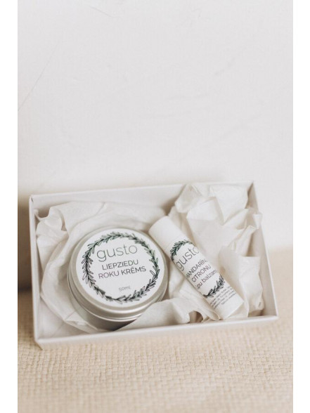 Dāvanu komplekts Liepziedu (roku krēms un lūpu balzams 50ml+4,3g)