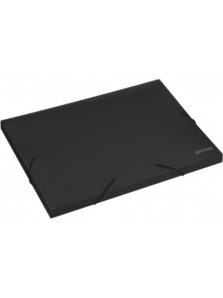 Mape ar gumiju A4+ PP 700qm 20mm Dimants melna ECONOmix