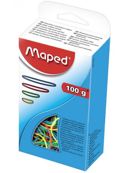Naudas gumijas MAPED 100g  asorti (351101)  NEW