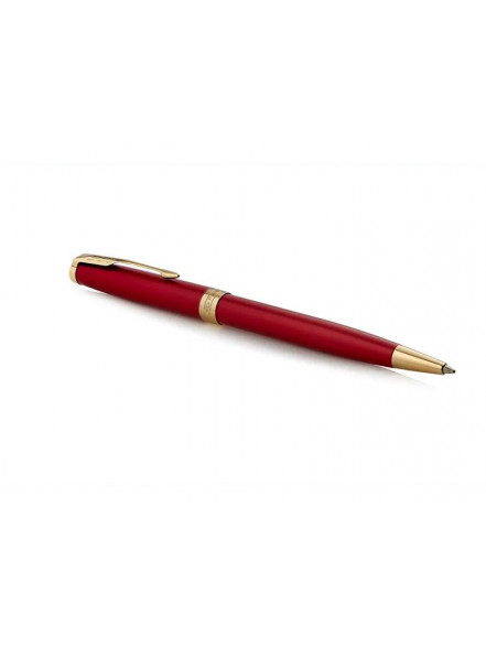 Lodīšu pildspalva Parker Sonnet Red GT, 0.7mm, melna