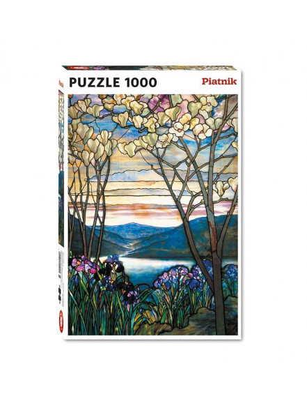 Puzzle PIATNIK 1000 Tiffany Magnolias and Irises