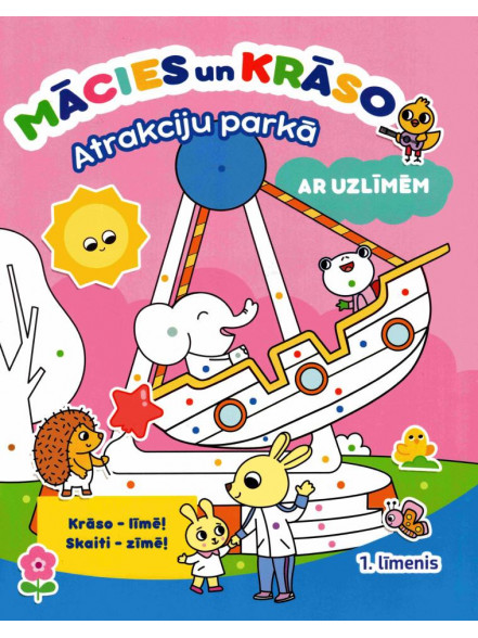 Mācies un krāso. Atrakciju parkā. Ar uzlīmēm 
