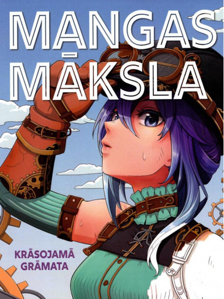 Mangas māksla. Krāsojamā grāmata