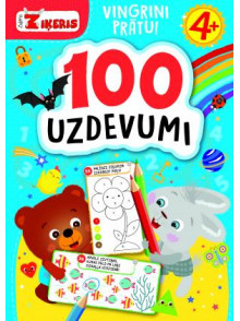 100 uzdevumi. Vingrini prātu! 4+. Zaķēns Ziķeris.