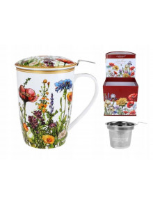 Krūze 600ml ar sietiņu un vāciņu L.Lozano Pļavu