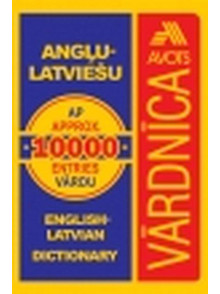 Angļu-latviešu vārdnīca 10 000 vārdu (plastikāta vāki)