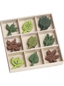 Filca ornamentu komplekts Leaves, 45gab.