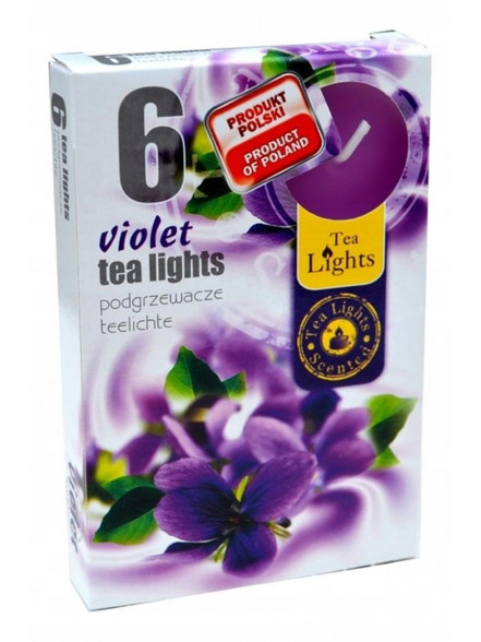 Tējas svecītes, 6 gab. VIJOLE 261 Tējas svecītes, 6 gab. VIJOLE 261