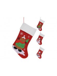 Ziemasssvētku zeķes 46cm ar dizainu 3ass