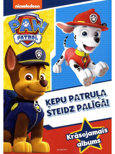 Paw Patrol. Ķepu patruļa steid z palīgā. Krāsojamais albums Paw Patrol. Ķepu patruļa steid z palīgā. Krāsojamais albums
