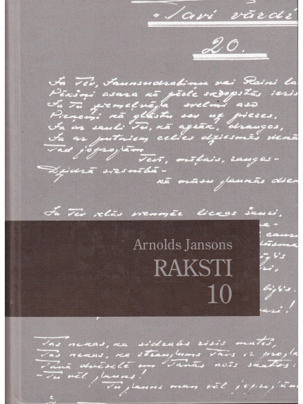 Raksti 10. A. Jansons 
