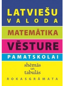 Latviešu valoda, matemātika, vēsture pamatskolai shēmās un tabulās. Rokasgrāmata