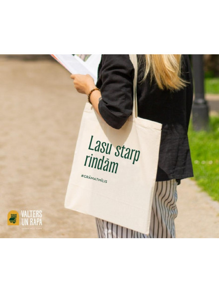 Auduma maisiņš Lasu starp rindām Auduma maisiņš Lasu starp rindām