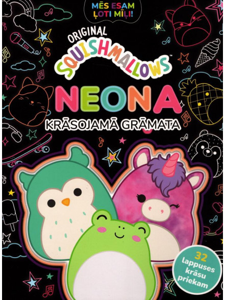 Squishmallows. Neona krāsojamā grāmata