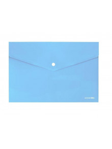 Mape-aploksne ar pogu ECONOmix PP A4 Pastel zils  31301-82
