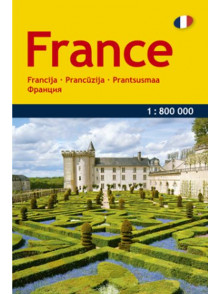 Francijas autoceļu karte 1:800 000