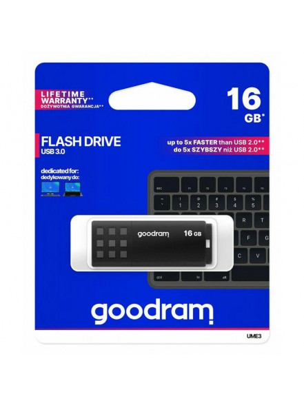 Atmiņas karte 16 gb USB Goodram UME3 melna