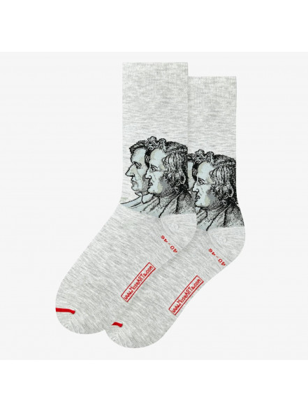 Zeķes Ludwig Emil Grimm - Brüder Grimm, izm. 36-40, pelēkas