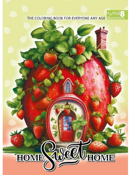 Krāsojamā grāmata FRESH 210*297mm, 8lp Home sweet home (dizains 24106)