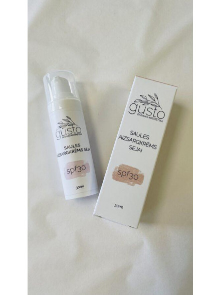 Saules aizsargkrēms sejai SPF30 30ml