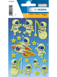 Uzlīmes Herma Magic, Luca uz mēness, tumsā spīdošas, 1 lapa