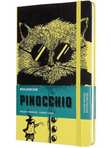Piezīmju grāmata Moleskine PINOCCHIO, līniju, 13x21 cm, The Cat, Limited Edition