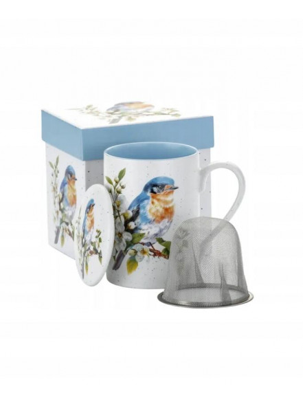 Krūze 300ml ar sietiņu un vāciņu