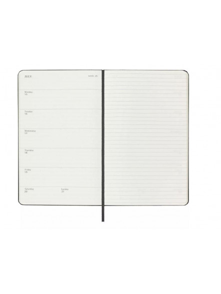 K/2023/24 Dienasgrāmata 18 mēneši 13*21 cm, cietos, melnos vākos