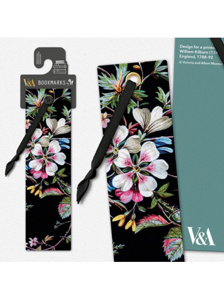 Grāmatzīme V&A - Black Floral Grāmatzīme V&A - Black Floral