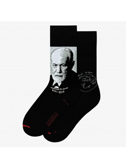 Zeķes Science & History - Sigmund Freud, izm. 36-40, melnas