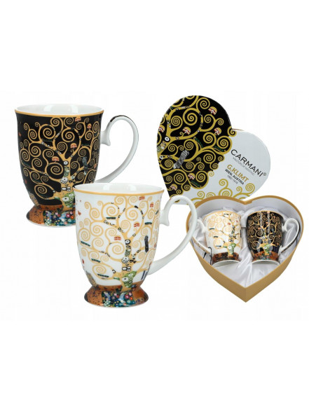 Krūzītes 280ml (2) G.Klimt Dzīvības koks sirds kastē 840