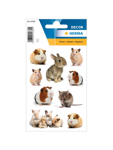 Uzlīmes Herma Decor grauzēju ģimene, 3 lapas