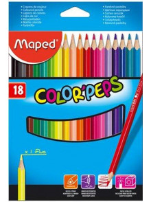 Zīmuļkrāsas Maped 18krāsas