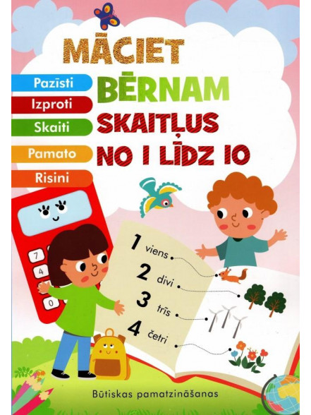 Māciet bērnam skaitļus no 1 līdz 10