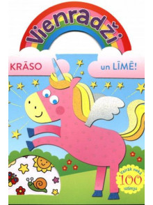 Krāso un līmē! Vienradži (rozā)