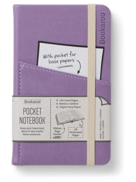 Blociņš Bookaroo POCKET (A6) - baklažāns