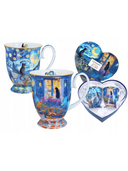 Krūzītes 280ml (2) V.Gogh Mix kastītē 830-0315