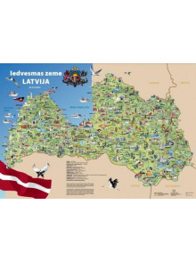Bilžu karte. Iedvesmas zeme Latvija  Bilžu karte. Iedvesmas zeme Latvija
