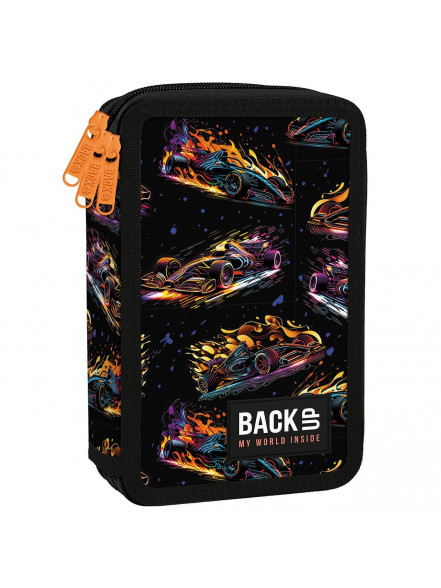 Penālis pildīts trīs rāvējslēdzēji 20 x 13 x 7 cm Neon Race