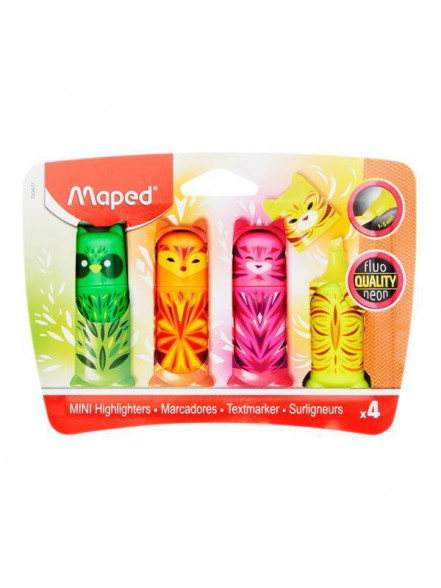 Teksta marķieri MAPED Mini friends 4 kr. blisterī