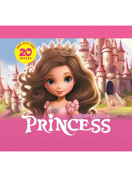 Krāsojamā grāmata FRESH 140*140mm, 24lp Princess (dizains 23296)