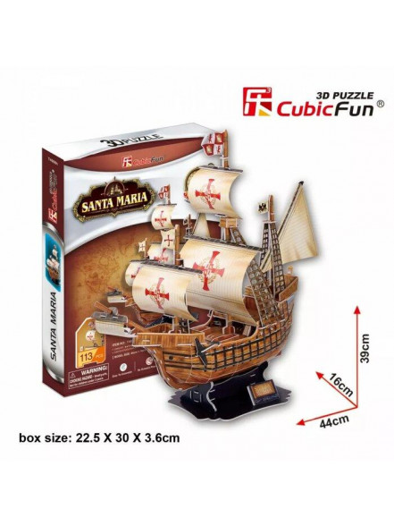 3d puzle Kuģis Santa Maria M